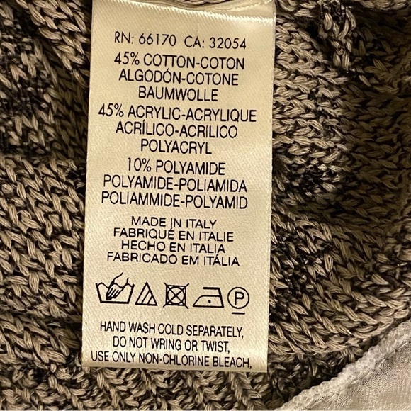 Anthropologie Moth Size XS Brown White Cap Sleeve Sweater Blouse Blouse - Picture 9 of 12